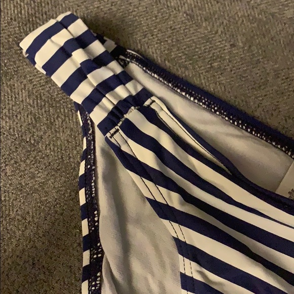 BCBGeneration Navy White Stripe Bikini Bottom - Picture 3 of 5